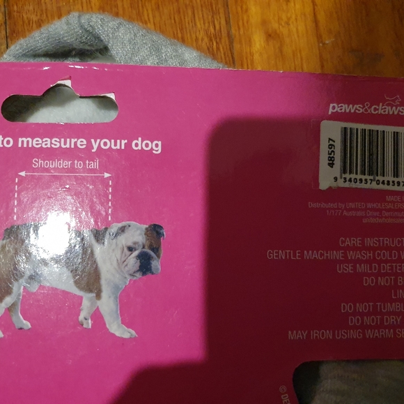 Dog Jacket Treat Ninja Slogan - Warm - New+ Tag - Picture 7 of 8